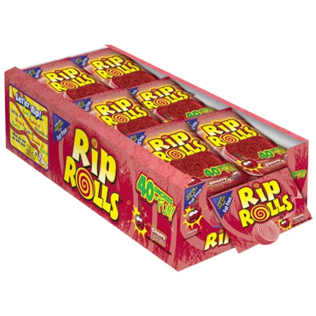 Rips Rip Rolls Cherry 1.4 oz., PK288 34618